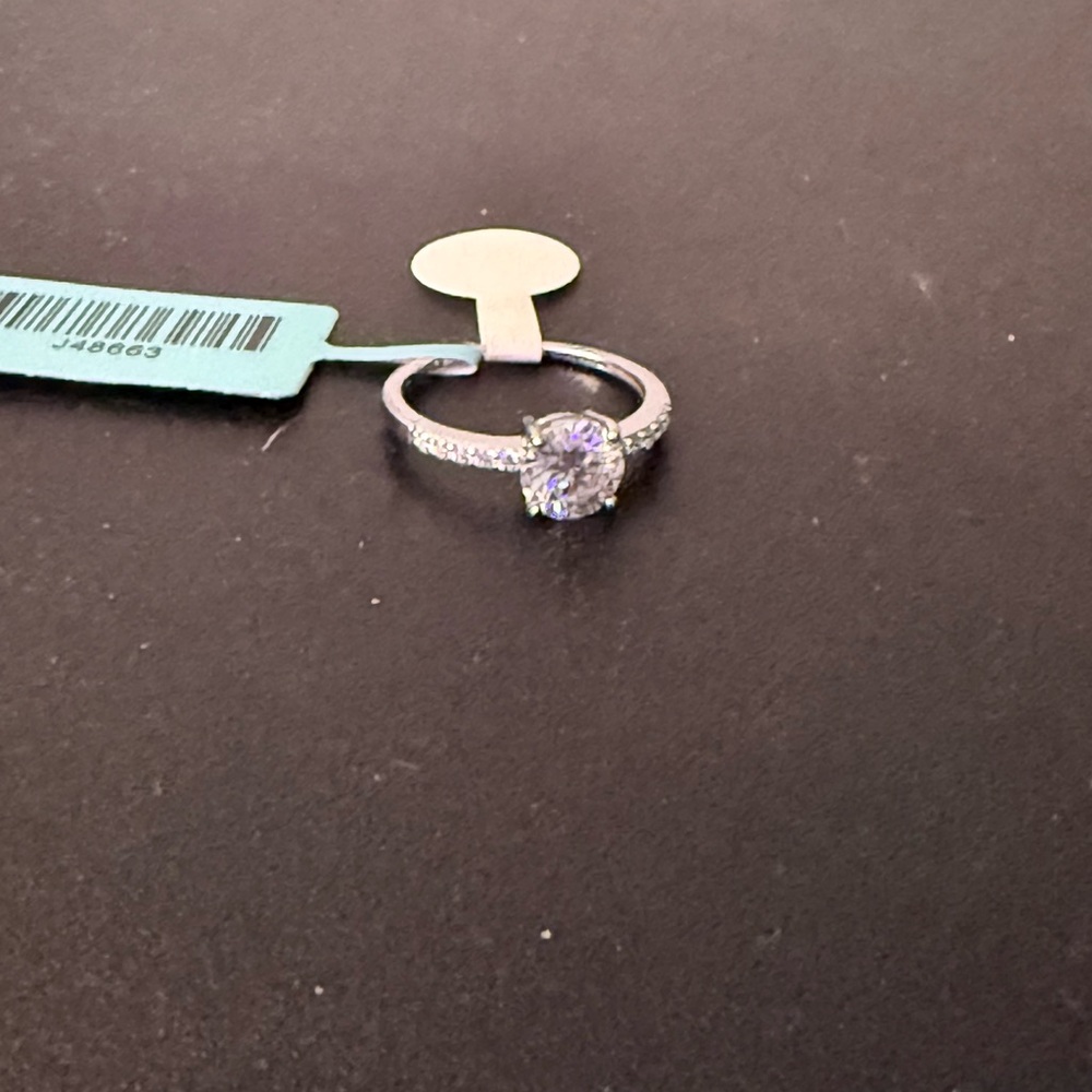Elegant Sterling Silver Engagement/Promise Ring